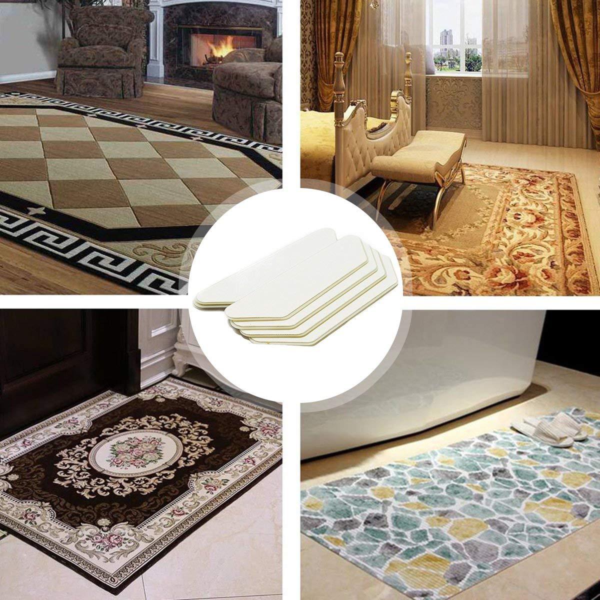 8pcs/set Carpet anti-slip patch Soft Rug Grippers Black Anti Curling Rug Gripper Anti Slip Carpet patch D40