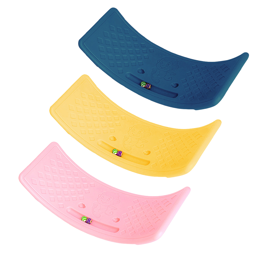 Vri-balansebrett multifunksjonelt buet bølgebrett sklisikkert balansebrett balansetreningsbrett for innendørs lek