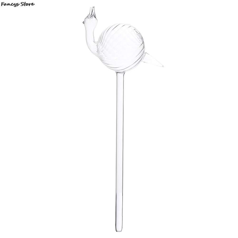 1 Automatic Flower Watering Device Plant Waterer Self Watering Globes Bird Mushroom Shape Hand Blown Clear Glass Bulbs: 4