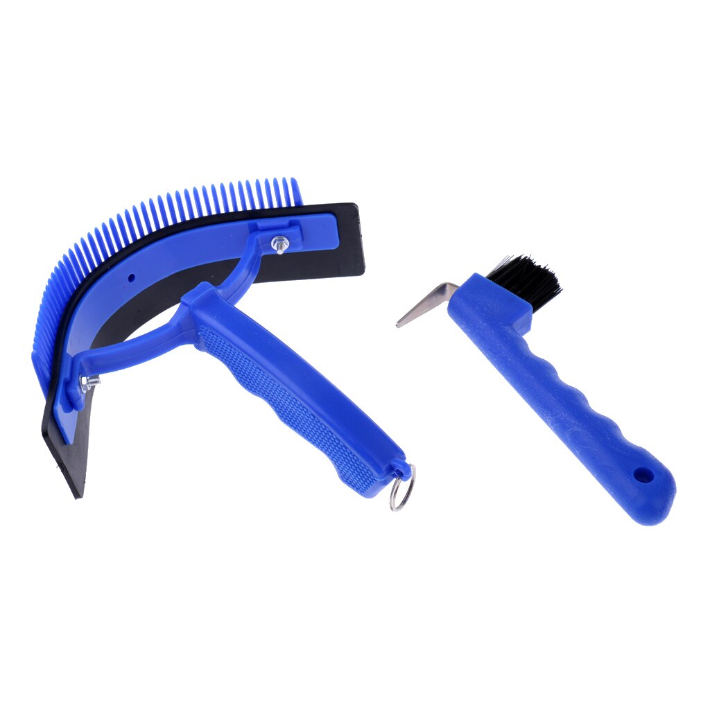 10 pièces Kit de toilettage cheval léger equitation Deluxe cheval toilettage brosse peigne Kit cheval outils de nettoyage