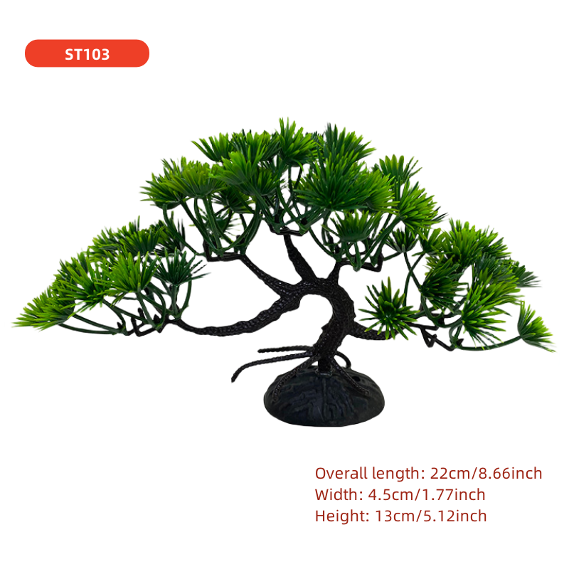 Aquarium Bonsai Boom, Plant, Aquarium Decoratie, Kunstmatige Plant, Bloem Decoratie, Beta Goudvis Decoratie, Zoetwater: green