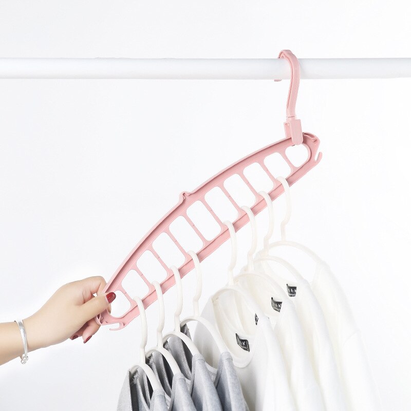 Clothes Hanger Multifunctional Rotary Hanger Home Balcony Wardrobe Rotating Non-Slip Dry Frame Organizer Hangers For Clothes