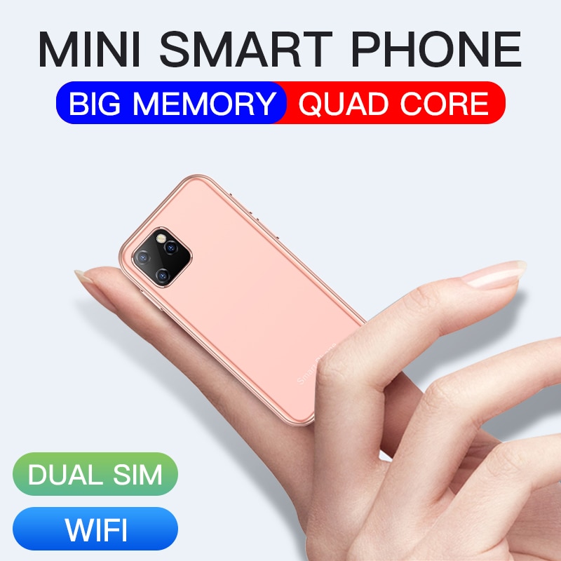Mini Android 6.0 Mobiele Telefoons Met 3D Glas Slim Leuke Smartphone Google Play Markt Body Hd Camera Dual Sim Quad core Uniwa XS11