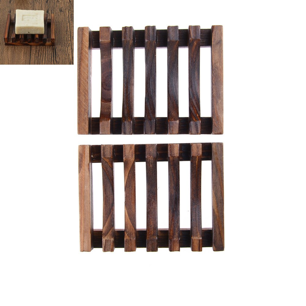 12Styles Natural Carbide Wood Soap Dish Wooden Soap Container Travel Wood Soap Box Shower Plate Bathroom Soap Holder