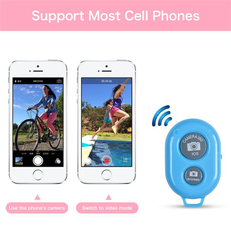 Selfie shutter für iphone bluetooth selfie auslöser fernbedienung für live-übertragung halterung video controller für Android , IOS