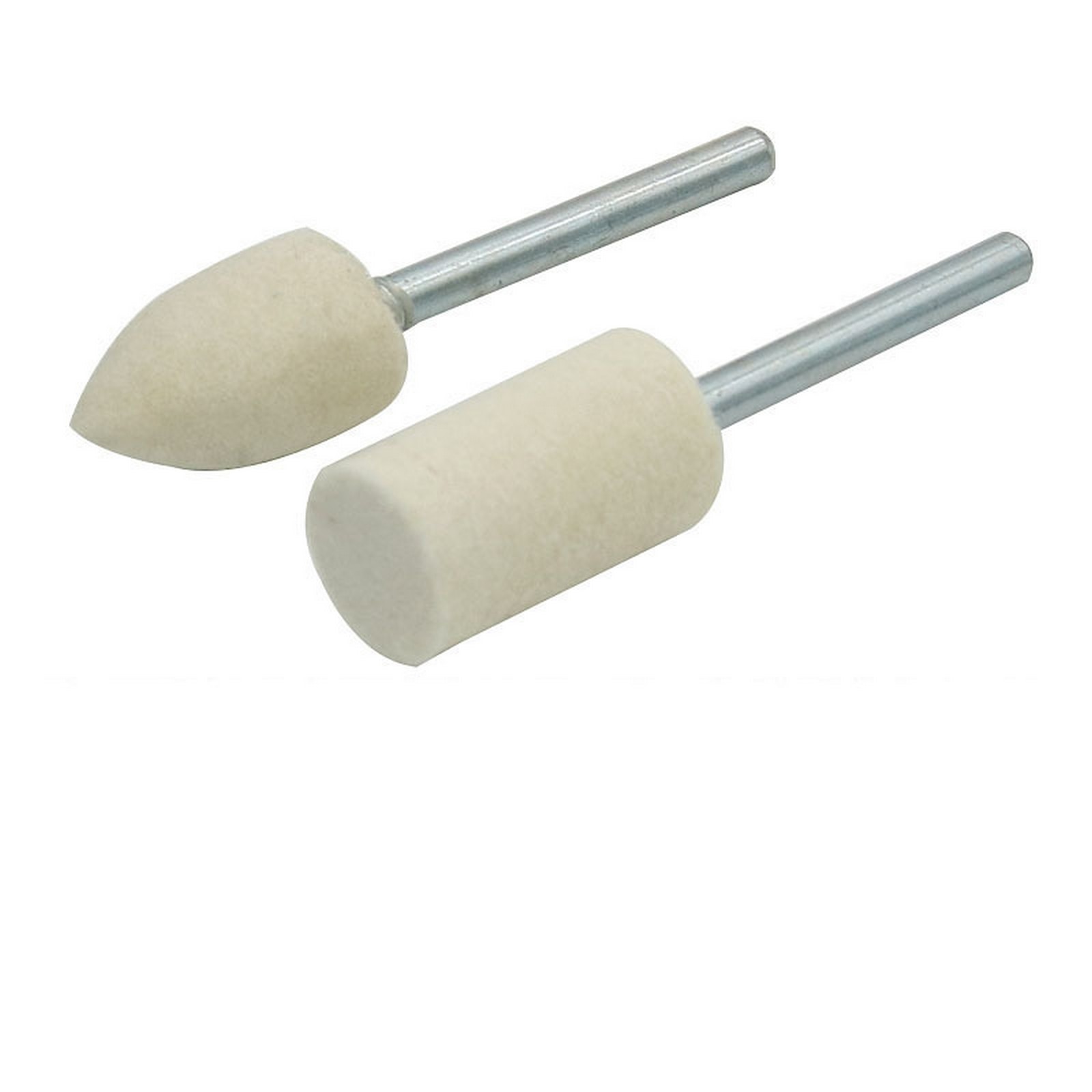 100Pcs Wool Felt Mounted Polishing Buffing Wheel OD 3-20mm Grinding Head for Dremel Drill Rotary Tool 3mm Shank