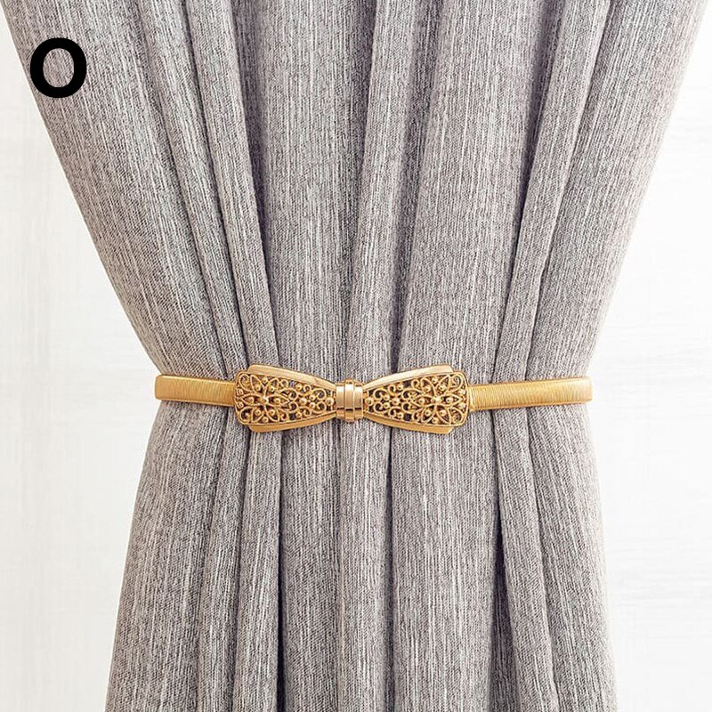 Kreative Vorhang Strap Tie Elch Form Aluminium Legierung Metall Vorhang Riemen Gold Siliver Vorhang Schnallen Für Home Vorhang Clip Acces: O