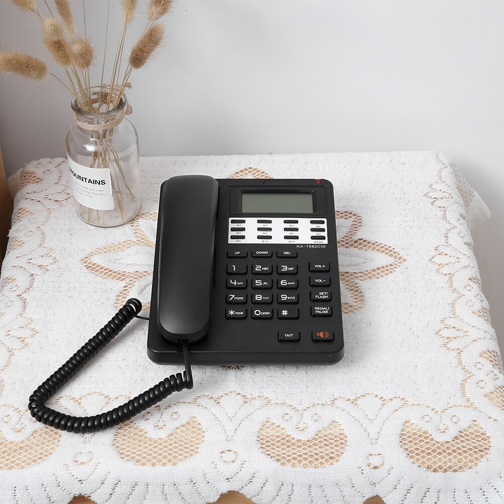 Vaste Telefoon Thuis Desktop Vaste Bedrade Telefoon Thuis Draadgebonden Telefoon Met Lcd-scherm Voor Home Office Business Hotel