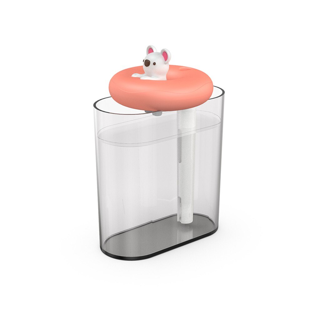 Mini Usb Cute Air Humidifier Silent Ultrasonic Diffuser Mist Maker Colorful Changing Led Night Light For Home Office Car #WL1: Gray