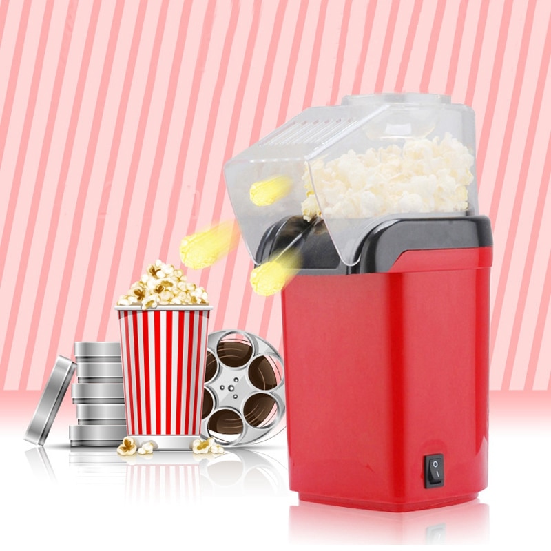 Air Olie-Gratis 1200W 110V Mini Huishoudelijke Gezonde Popcorn Maker Machine Corn Popper Voor Thuis Keuken eu Plug Mini Popcorn Maker