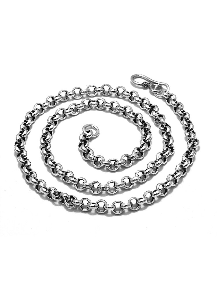 100% 925 lange halsketten aus sterlingsilber mit belcher-kette 3.5 - 5.5mm geeignet für anhänger, thailändischer silberschmuck für damen und herren