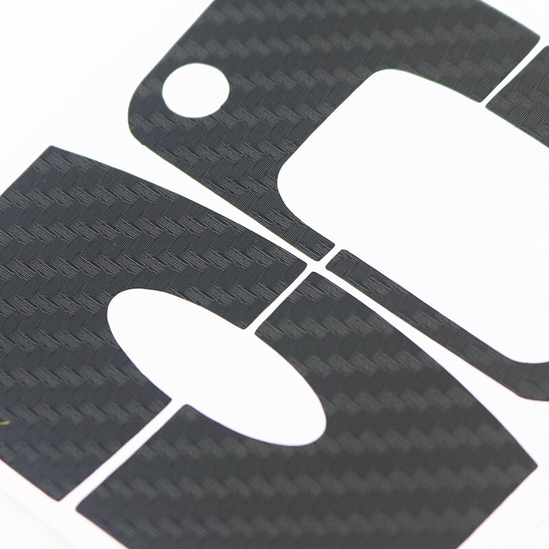 Pegatina para llave de coche de fibra de carbono negra, accesorios de Reacondicionamiento para llave de coche, para Ford Focus 2 3 Ecosport