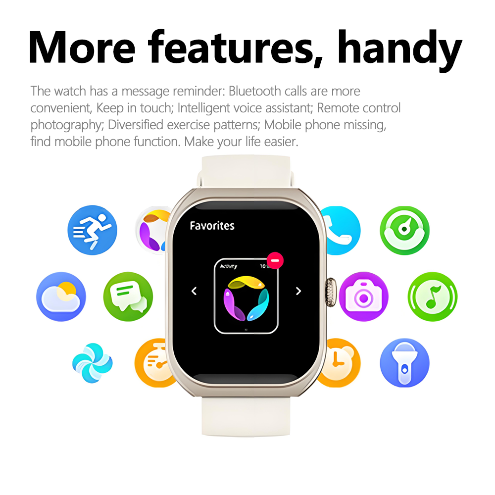 2025 Nuovo 2.01-Pollici Grande Schermo HD Smartwatch 1ATM Impermeabile Modalità Multi-sport Frequenza Cardiaca Chiamata Bluetooth accorto guarda per XIAOMI