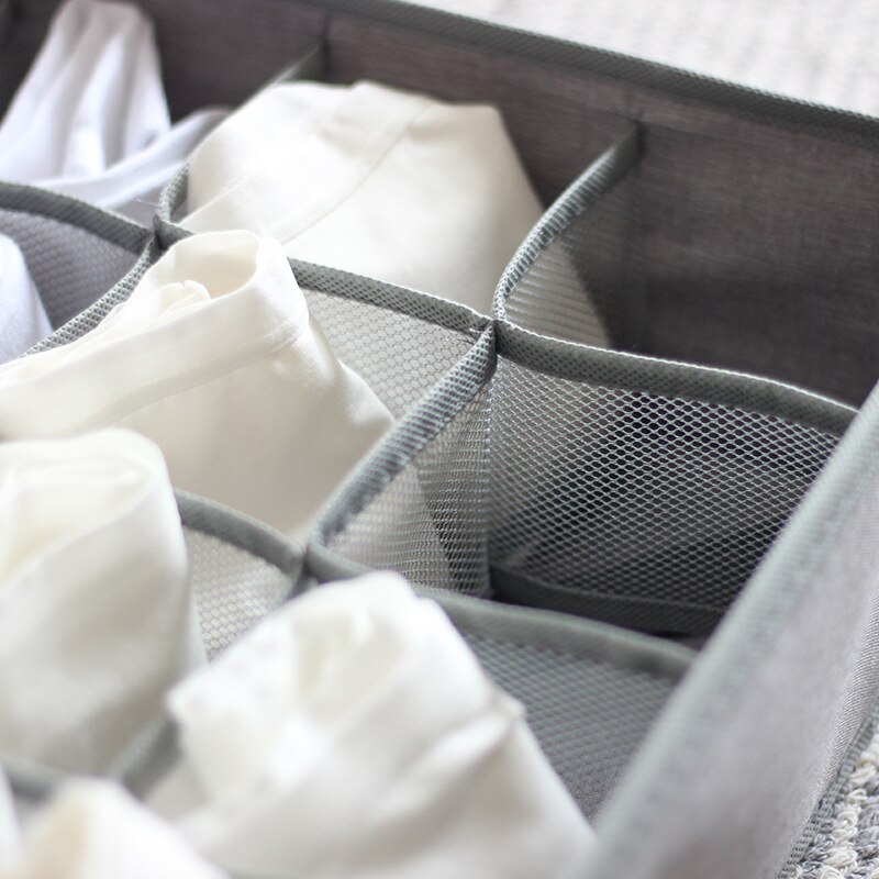 Luluhut 7 gitter bh arrangør 16 24 gitter sokker undertøy oppbevaringsboks garderobe skuff organizer sammenleggbart etui til undertøy