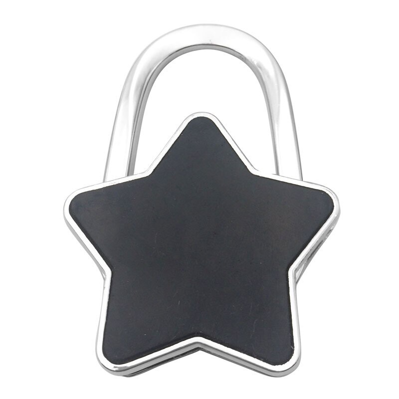 Gancho de bolso de mano portátil, colgador de bolsa plegable de escritorio, soporte de bolso, novedad, Star Degsin