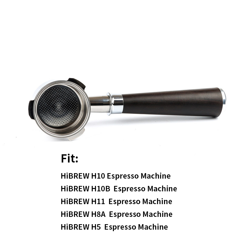 51mm 3 ears Bottomless Coffee Portafilter for HiBREW H10/H10B/H11/H8A/H5 Espresso Machine Stainless Steel Coffee Filter