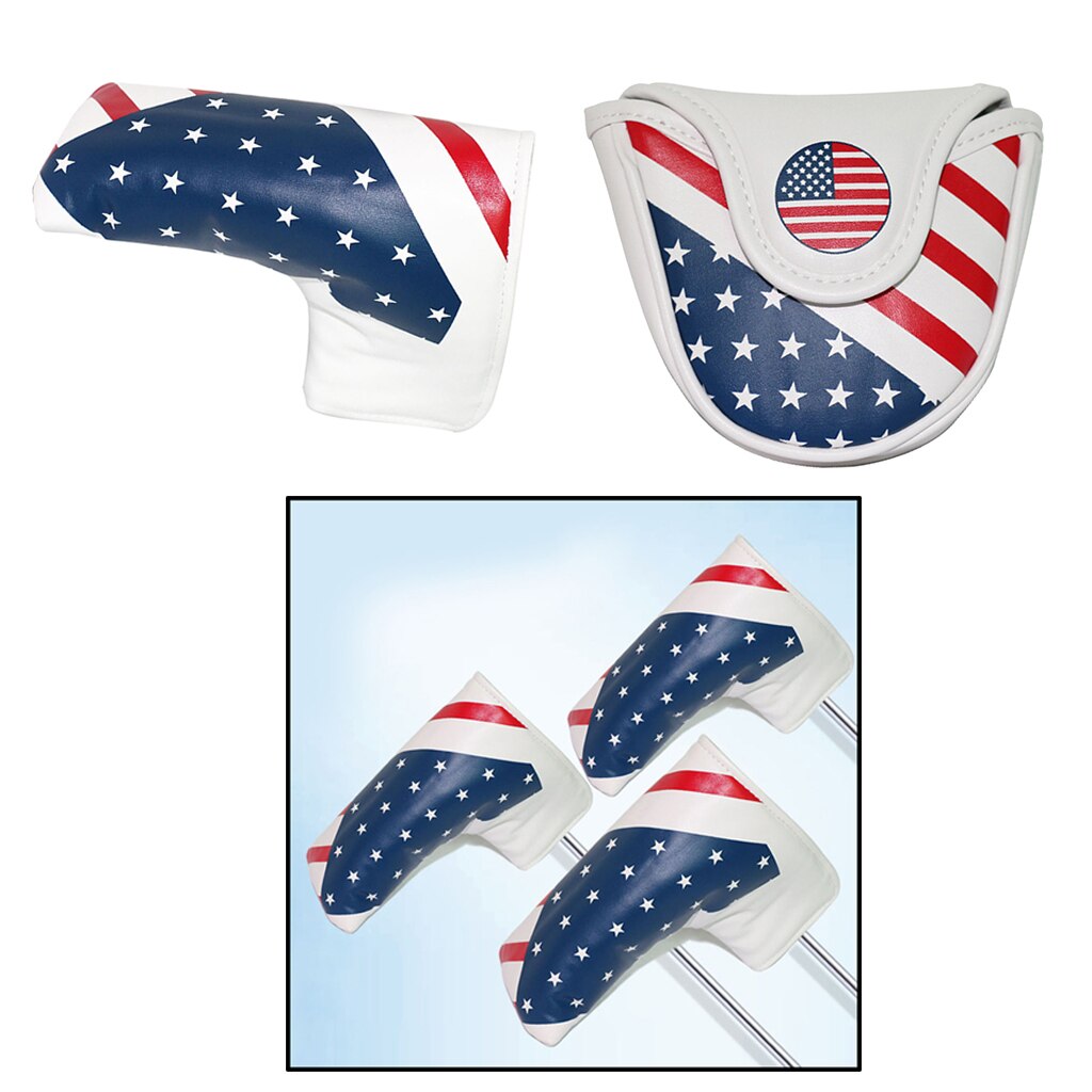 Waterdichte Golf Club Head Covers Headcover Voor Blade/Mallet Center Putters Met Magnetische Sluiting Golfer Apparatuur