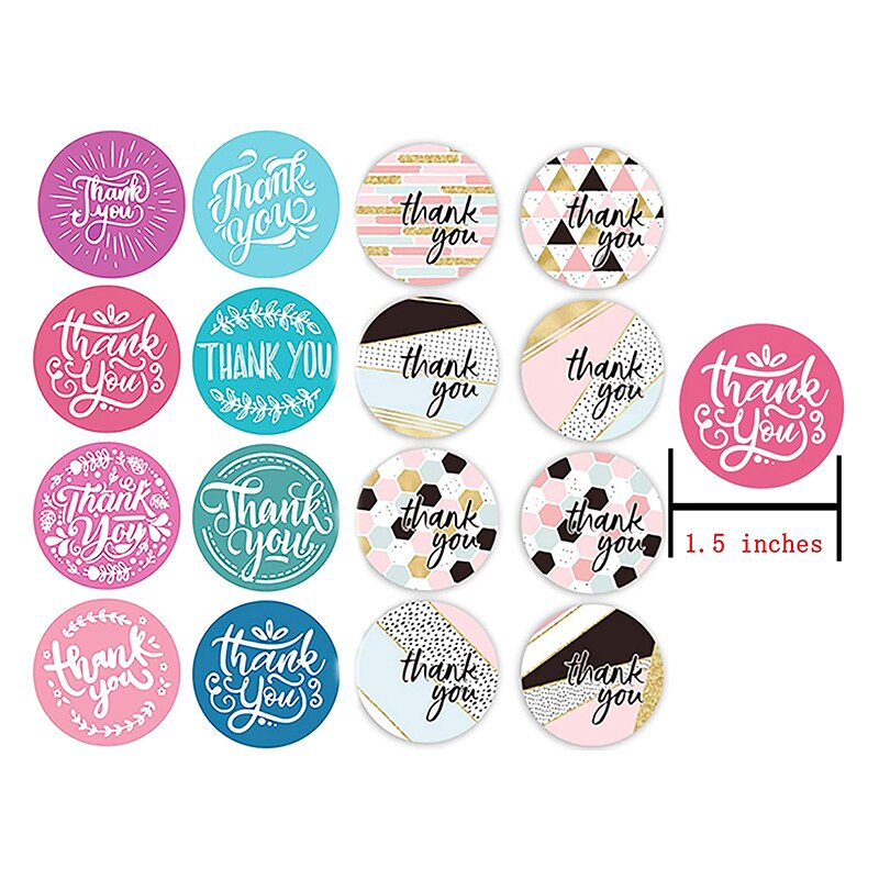 Roll Thank You Crafts Decoration Sticker Label arts and crafts decoration sticker label 1 volume Poster Stickers