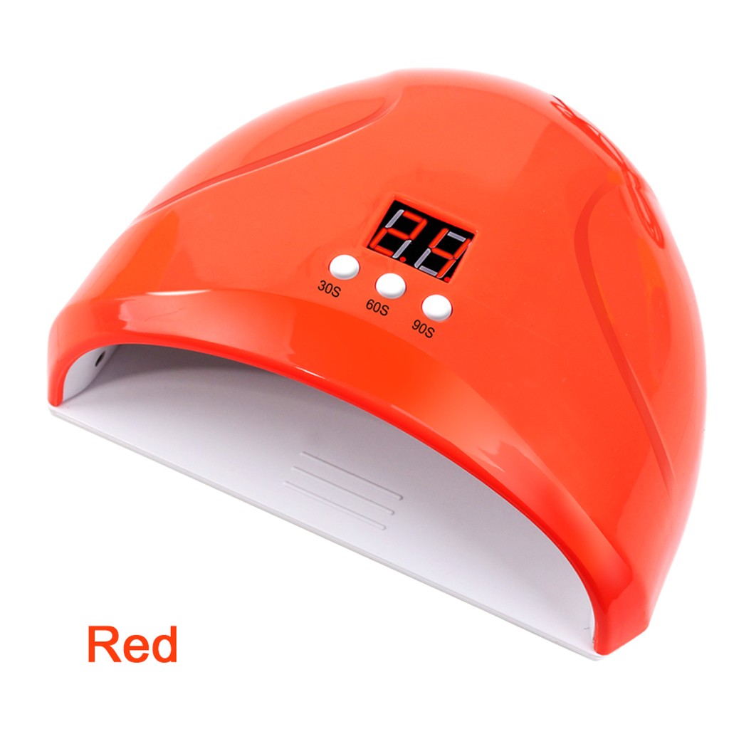 Uv Led Lamp Voor Nagel Droger 36 W Intelligente Inductie Usb Power Droog Snel Nail Lamp Nail Droger Voor Gel vernis Led: Rood