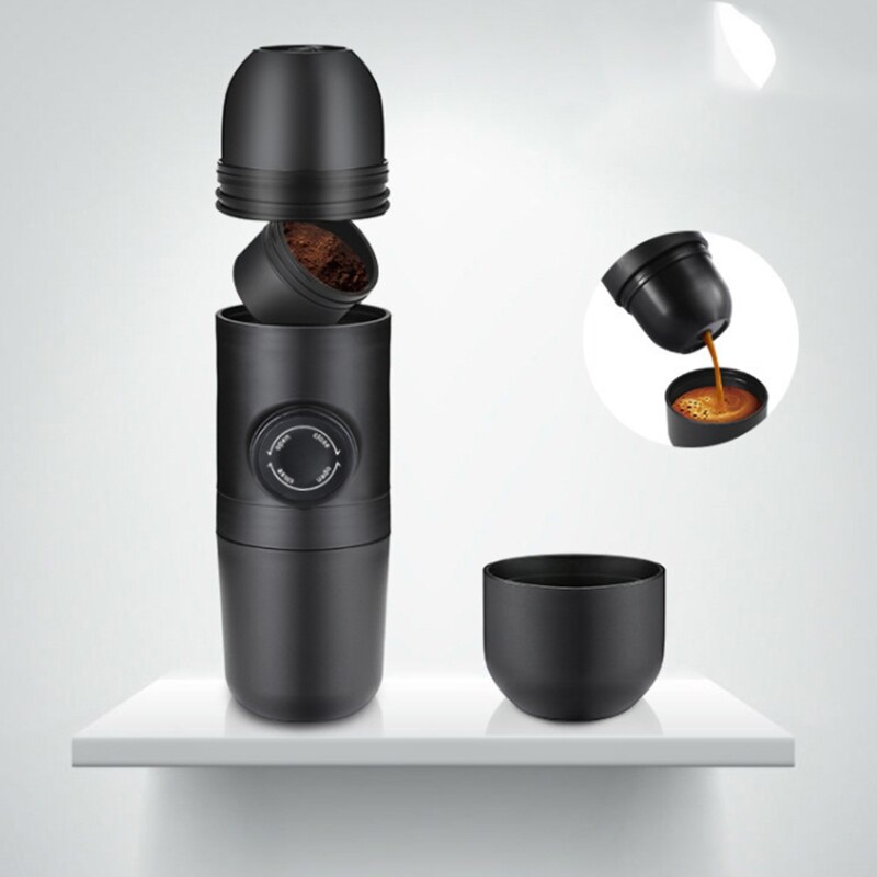 Koffie Machine Draagbare Handmatige Koffiezetapparaat Druk Espresso Maker Handheld Espresso Maker Voor Thuis Reiziger
