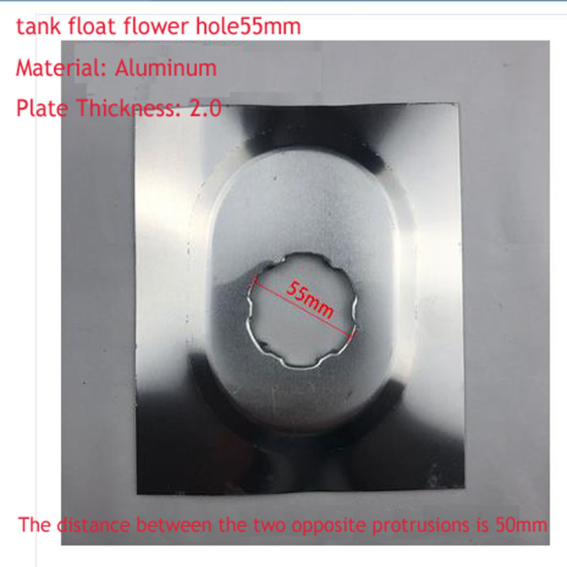 Samochodowe pływak robić zbiornika paliwa kwiat otwór akcesoria aluminiowa płyta tłoczenie części 55/65/70/103mm ciężarówka zmodyfikowane części blokowanie Fu: 55MM