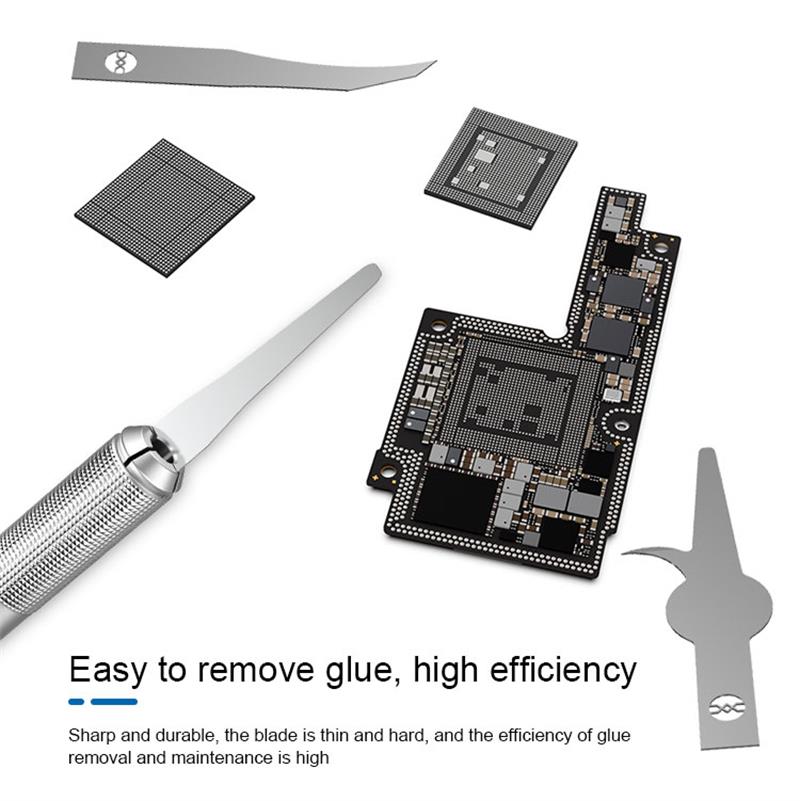SONNENSCHEIN SS-101G Hand Poliert Mobilen Chip Reparatur Spezielle Klinge Bausatz Schnell Entfernen Kleber messer 3Stck Multifunktionale Anwendung