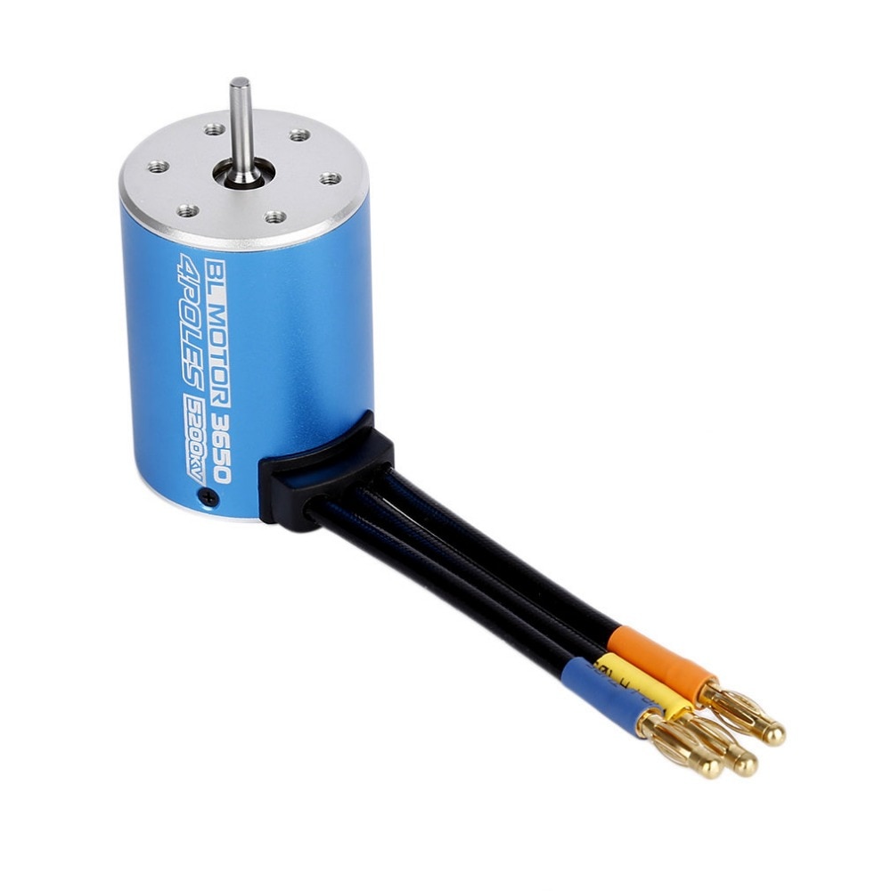 3650 4 Polen 5200KV Borstelloze Motor Sensorless Motor Voor 1/10 Rc Auto Boot Professionele Afstandsbediening Speelgoed Onderdelen