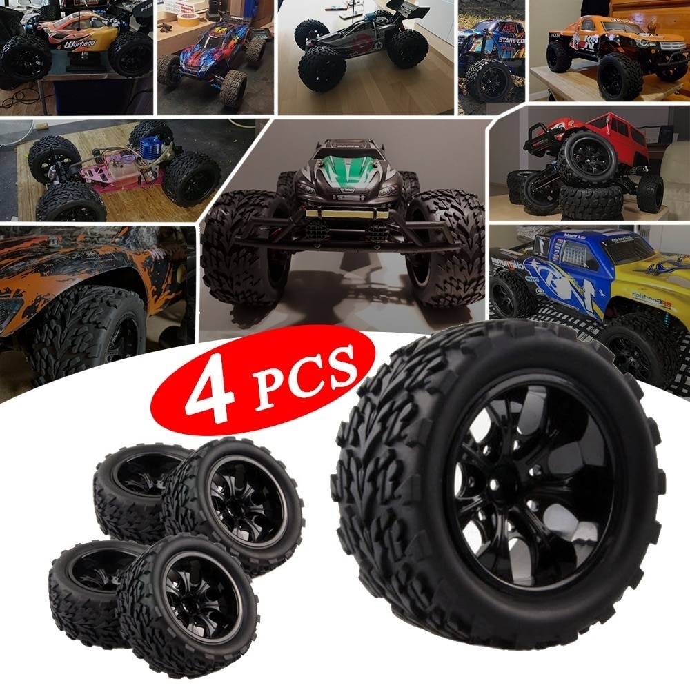 Band Velg Grote Truck Off-Road Autobanden Set Voor Hpi Hsp Traxxas 1:10 Rc Monster bigfoot Auto Buggy Tire