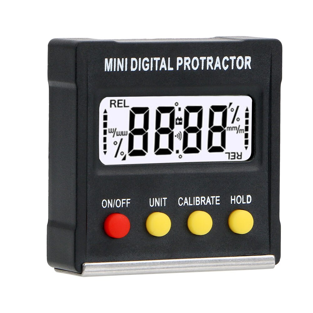 Magnetic Base 360 Degree Mini Digital Protractor Inclinometer Bevel Box Digital Angle Finder Electronic Level Box