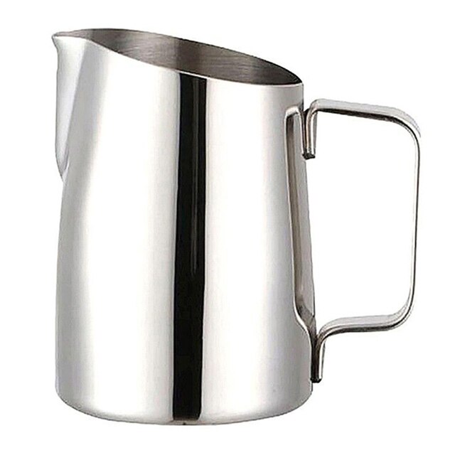 400ml Milch Aufschäumen Krug Edelstahl Milchaufschäumer Tasse mit Griff für Kaffee puccino Latte Kunst Barista Dampf Krüge: Ursprünglich Titel