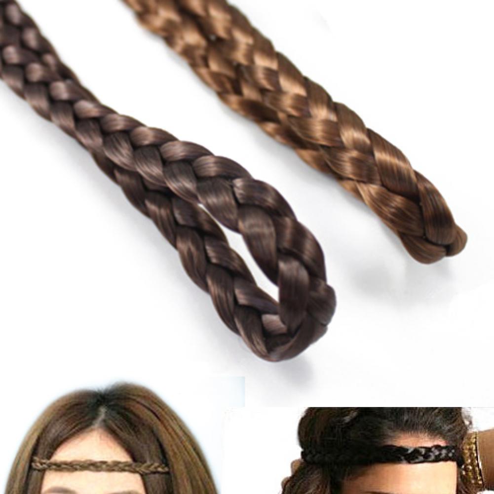 Vrouwen Verstelbare Twist Vlecht Hoofdband Bohemian Voorhoofd Gevlochten Haarband Stretch Hoofdband Vrouwen Kapsel Haarband Vlechten Haar