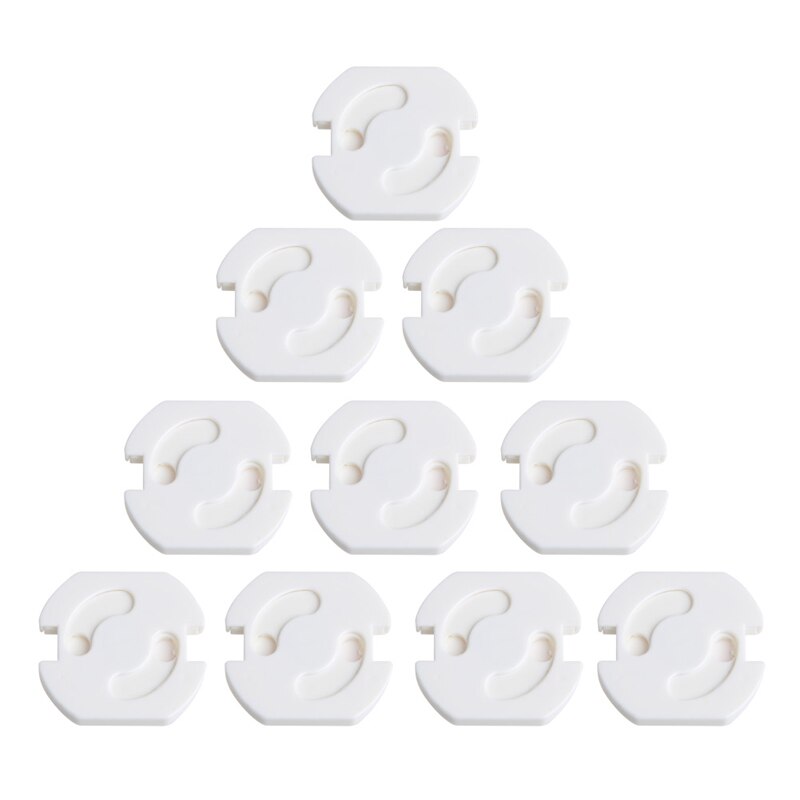 10 pces mains plug soquete capa à prova de bebê criança segurança plug protetor