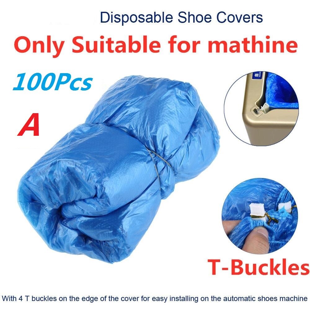 Automatic Shoes Cover Dispenser Household Stepping Disposable Booties Maker Anti Droplet Dust Machine Shoe Cover For Home Office: 100Pcs A shoes Cover