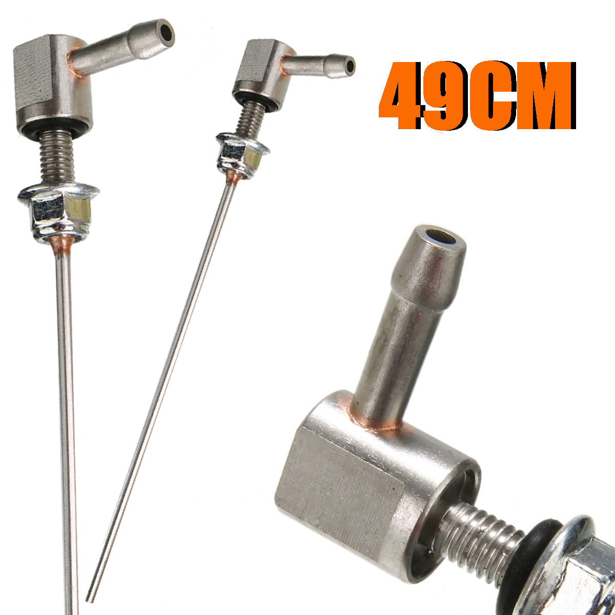 Calentador de tubo de soporte de combustible 490mm calentador de vehículo tanque de soporte de combustible recoger línea de tubo de perfil bajo para combustible de coche suministro de Sytrem