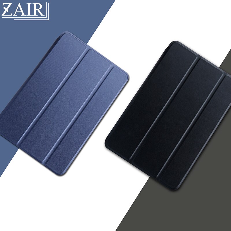 Tablet case for Apple ipad Air 3 10.5" Smart sleep wake Protective Solid Shell Three fold fundas PU leather for A2152 A2123