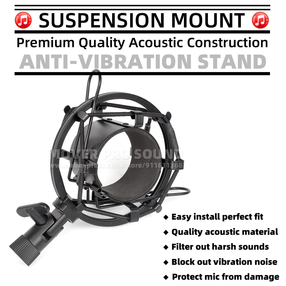 Suspension Microfoon Shock Mount Voor Audio Technica Op 2035 2050 Atr 2500 AT2020 AT2050 AT2035 ATR2500 Stand Mic Houder