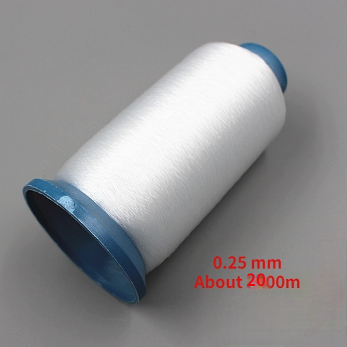 0.1mm~0.25mm Transparent fish thread sewing DIY Nylon String Beading Cord Thread For Jewelry Invisible crystal thread: 0.25mm White