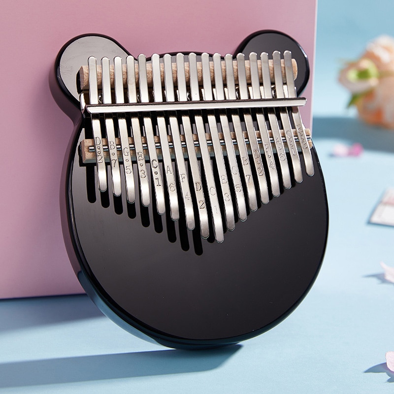 Piano de pulgar Kalimba de cristal, 17 teclas, acrílico, transparente, música, , africano