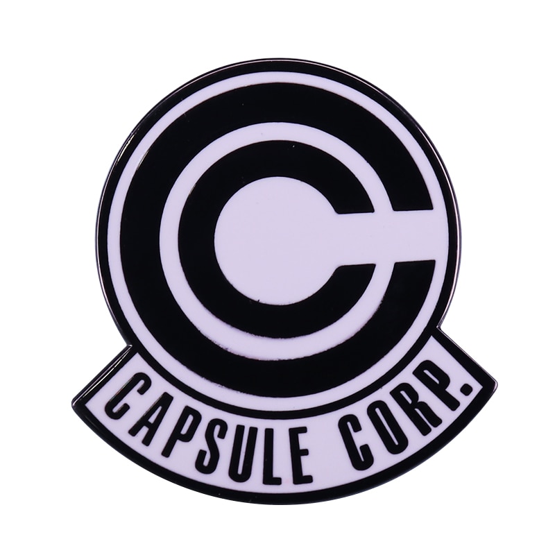 Acessório perfeito do pino do esmalte do logotipo da capsule corp para suas jaquetas do saco do chapéu