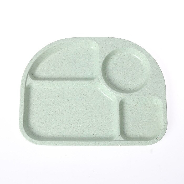 1 stuk baby kinderen schattige cartoon tarwe stengel vezel dinerbord servies veilig kinderen eco gerechten dierentuin dier bord kom: Groente