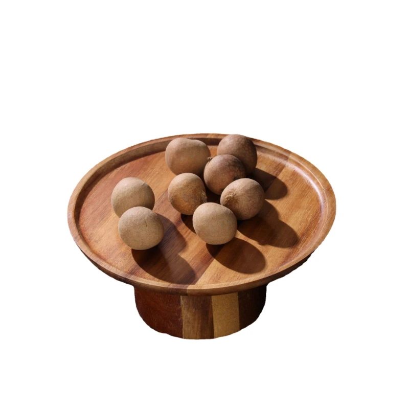 Support à gâteaux 1 pièces, grand plateau en bois, présentoir à gâteaux, assiette à fruits, vaisselle, supports à gâteaux, assiette à Dessert pour collations