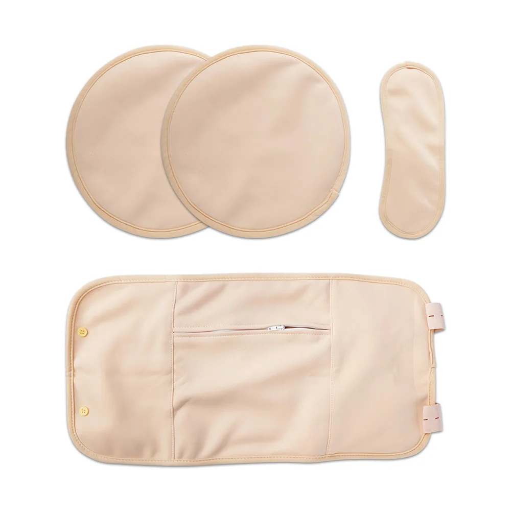 Bio-rizinusölpackung, wiederverwendbare packung mit weichen, elastischen bändern, kompression, verbessert den schlaf, rizinusölwickel für die leber, rizinus