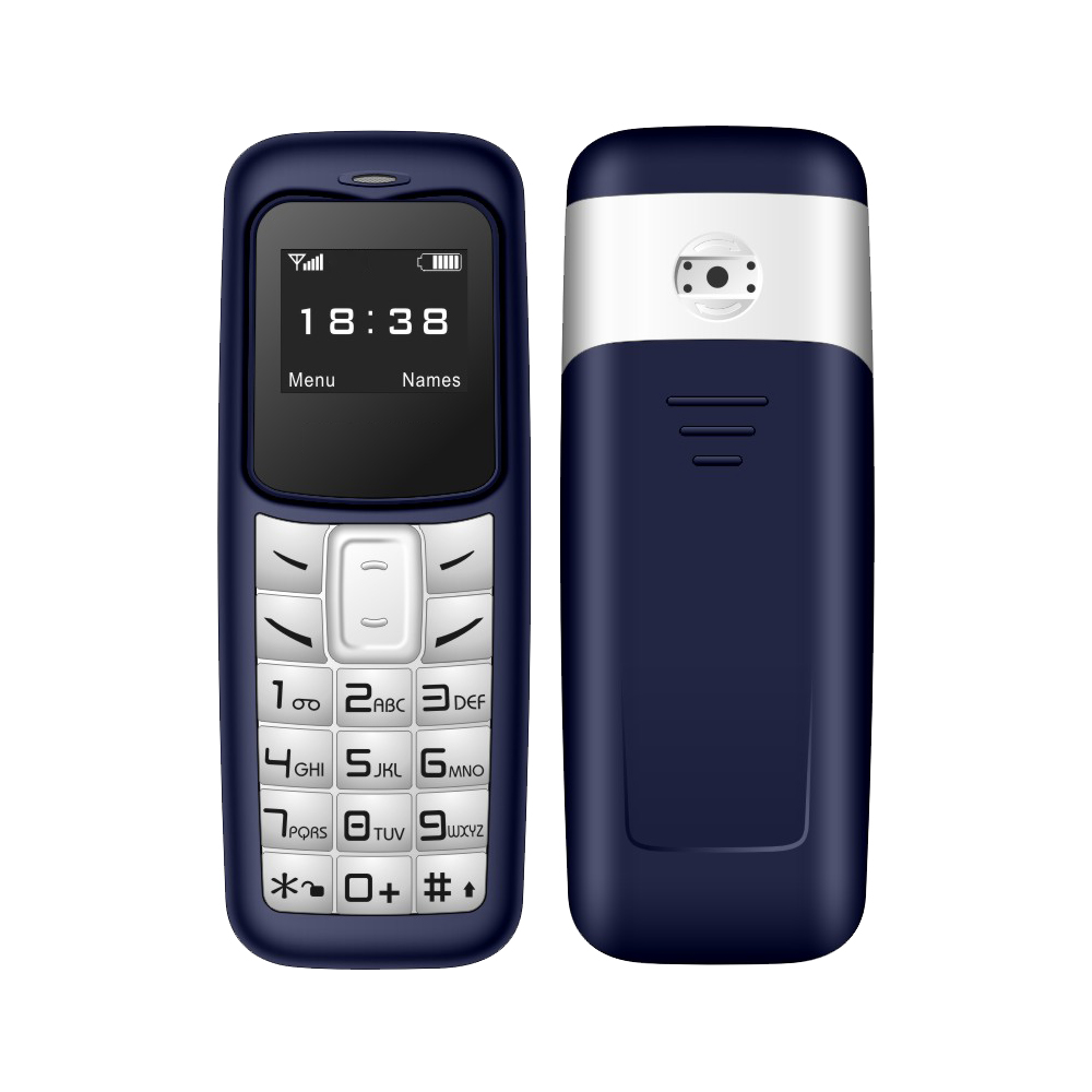 SERVO 2G kleine mobiele telefoon Bluetooth-kiezer Magic Voice Blacklist Lage straling Bluetooth-headset Mini mobiele telefoon Meertalig: zwart