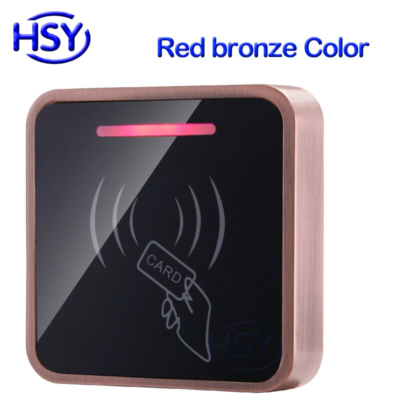 HSY Touch Toetsenbord RFID Keypad Standalone Toegang Controller 125 Khz EM Proximity Card Entry Lock Deur Control System: S261B Red Bronze
