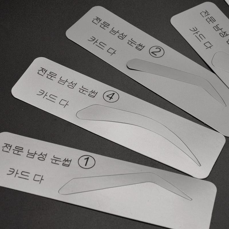DIY Eyebrow Shaping Template Easy Eyebrow Stencils Reusable Helper Ruler Kit Grooming Card Defining Makeup Tools Accessories