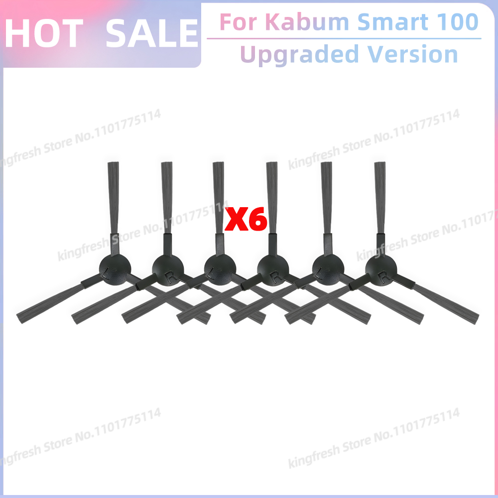 Fit For ( Kabum Smart 100 KBSF007, Nedis WIFIVCR001CBK, Nedis WIFIVCB01 ) Vacuum Parts Side Brush FIlter Mop Cloth Rubber Strip: Light Grey