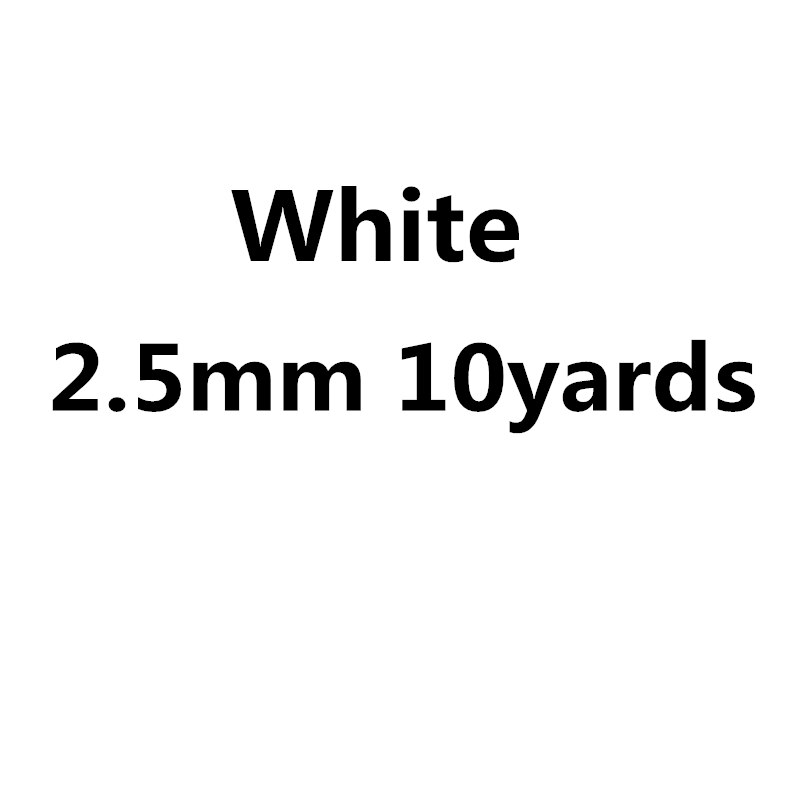 Cuerda de algodón trenzada para decoración hecha a mano, cordón para manualidades, cordón de cordón, cordón, cordón de hilos, 2mm, 2,5mm, 3mm, 10 yardas: 2.5mm white