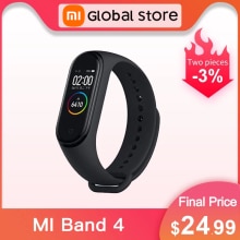In Voorraad! Xiaomi Mi Band 4 Smart Kleur Screen Armband Hartslag Fitness 135Mah Bluetooth 5.0 50M Zwemmen waterdicht