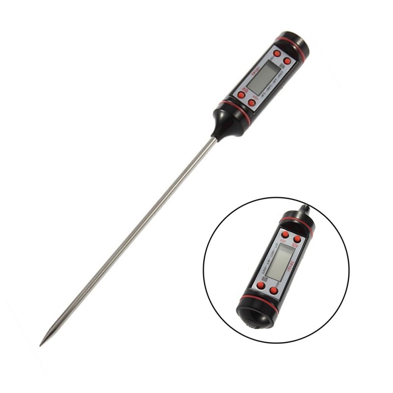 Digital Probe Cooking Thermometer Food Temperature Sensor For BBQ Kitchen LCD Display x