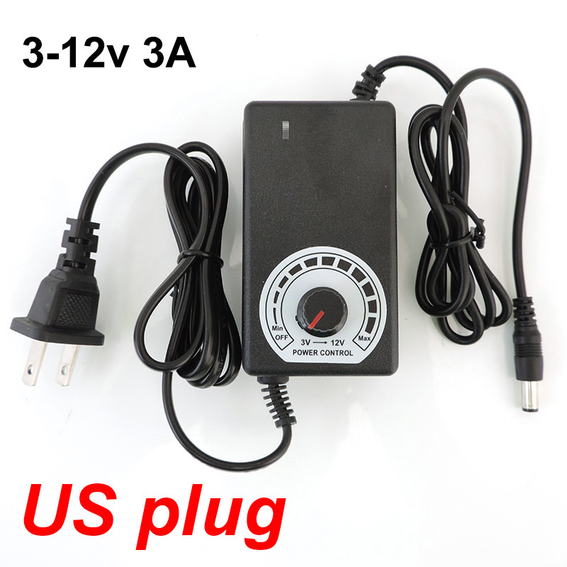 Universal Einstellbare AC 220V Zu DC 12V 9v 24v Netzteil ladegerät 9V-24V 3V-12V 1A 2A 3A Adapter 8pin 10pin DC stecker o1: Grau